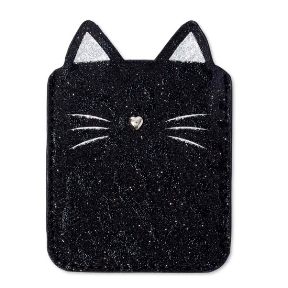 Phone Id card holder glittering leopard cat NEW sticker for phone case